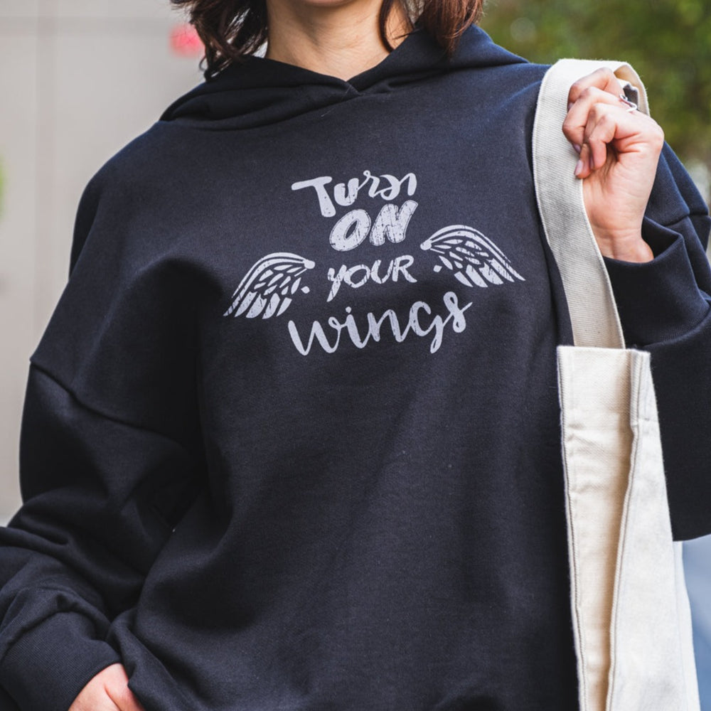 Turn on Your Wings Sweatshirt - blumcoffeehouse