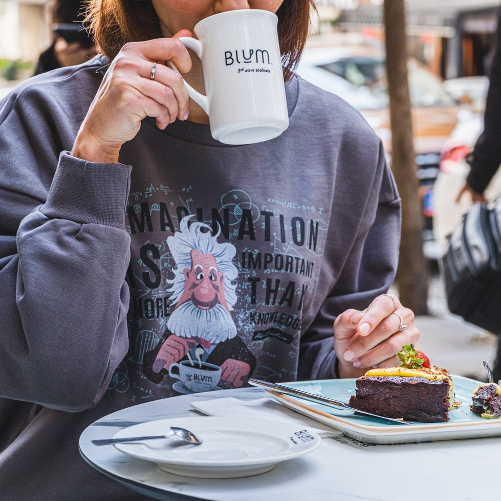 
                  
                    Einstein Sweatshirt - blumcoffeehouse
                  
                